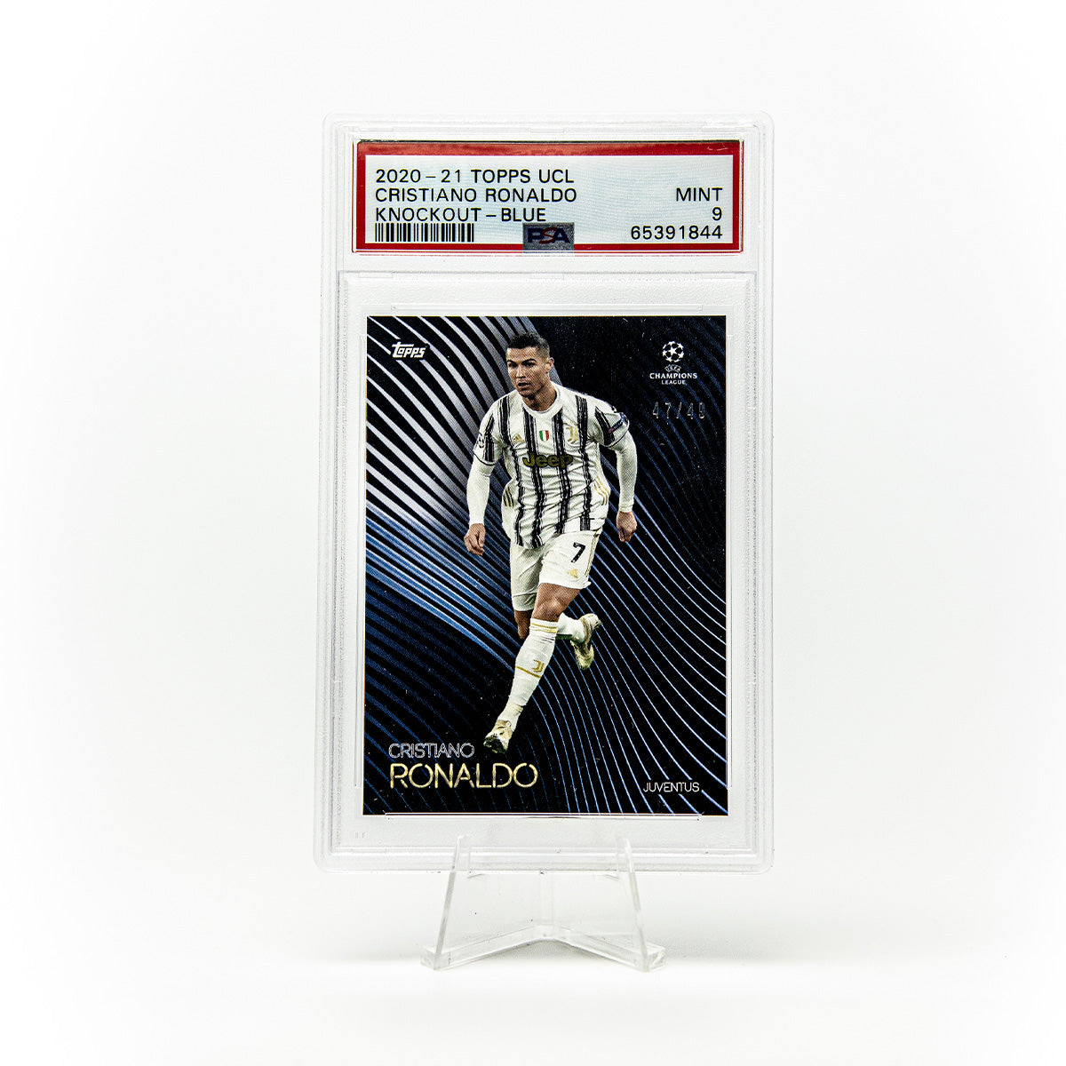 2020-21 Topps UCL Cristiano Ronaldo Knockout Blue
