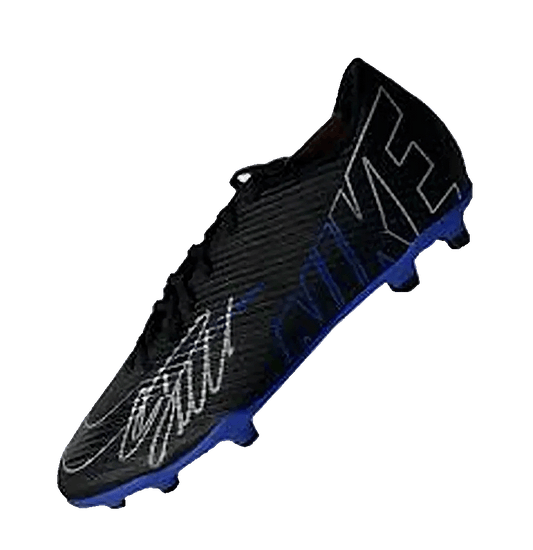 Cristiano Ronaldo Signed Nike Football Boot – Black with Blue Sole