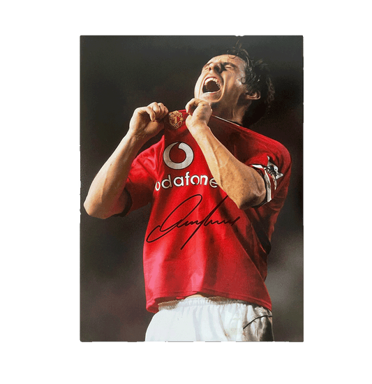 Gary Neville Manchester United Signed Image: United Legend