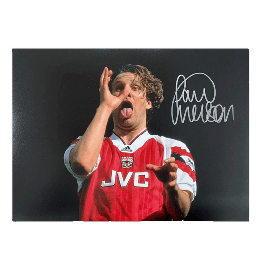Paul Merson Arsenal Celebration Signed Image