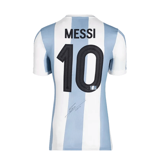 Lionel Messi 2024/25 Argentina Anniversary Home Signed Shirt (FIFA Hologram)