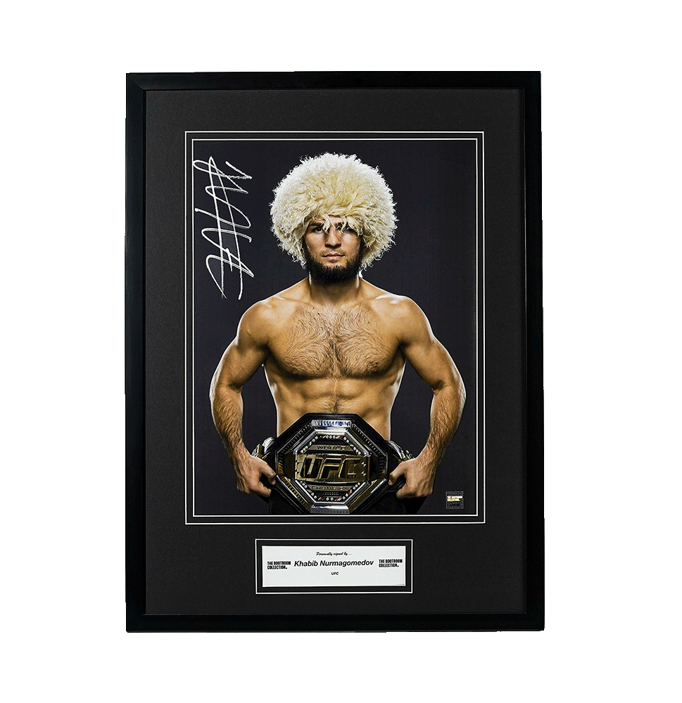 Khabib Nurmagomedov UFC Championship Signed Image