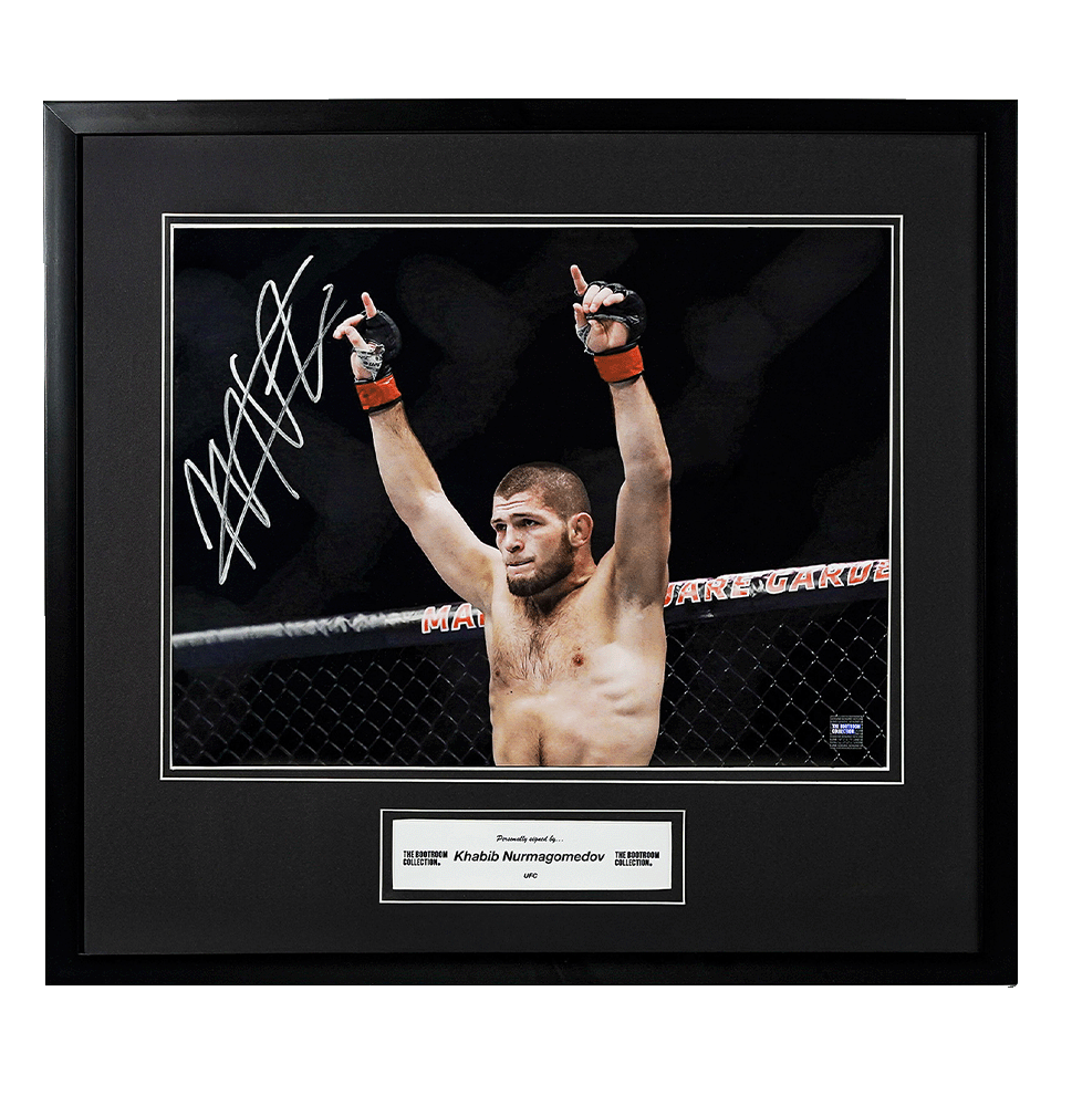 Khabib Nurmagomedov UFC 'Points to the Sky'  Signed Image