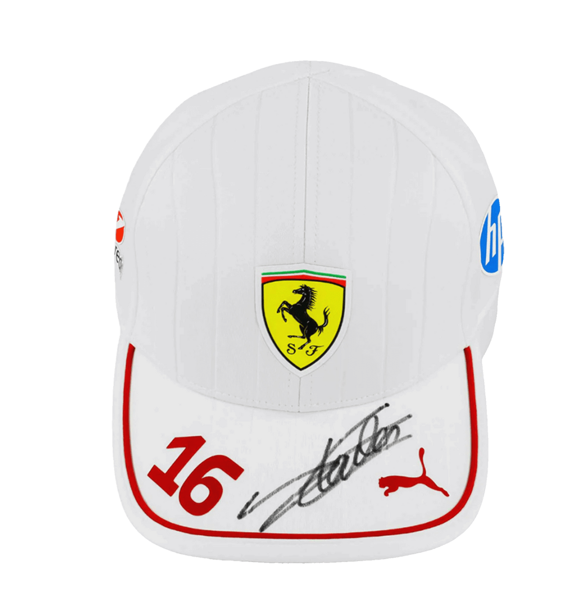 Charles Leclerc 2025 Signed Miami White Limited Edition CL 16 CAP