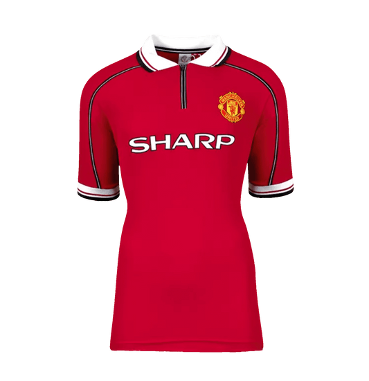 Sir David Beckham 1999 Manchester United Home Signed Shirt With Fan Style Number
