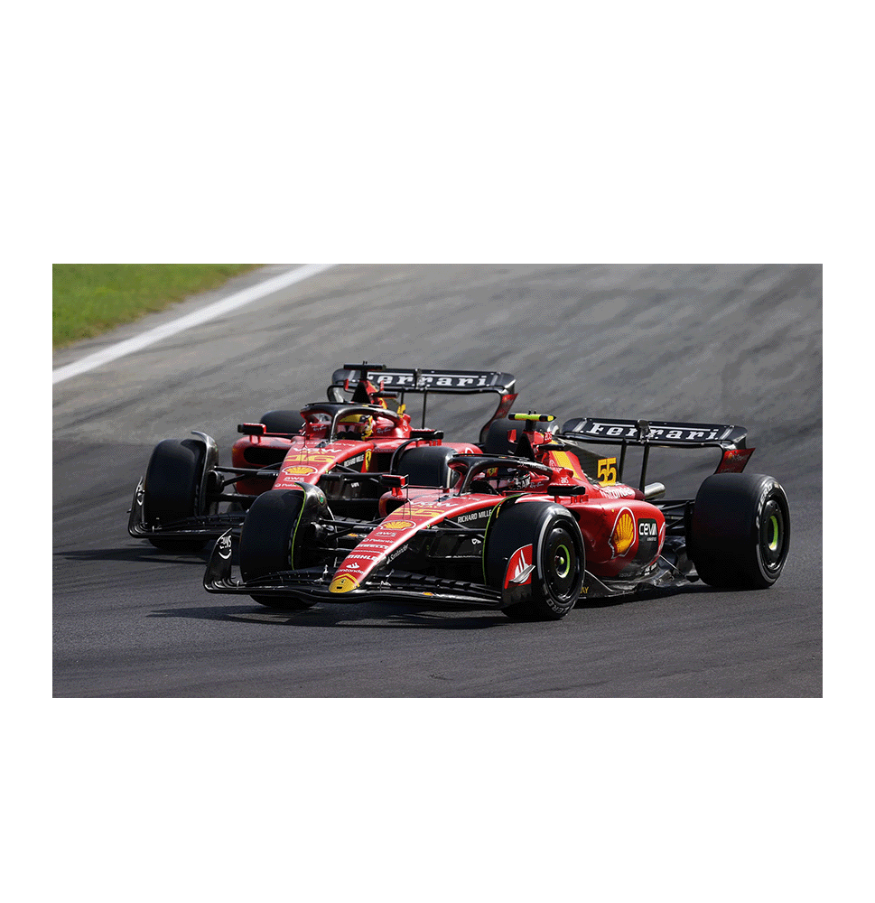 Monza Special Edition Charles Leclerc and Carlos Sainz 2022 Dual Signed Driver Card