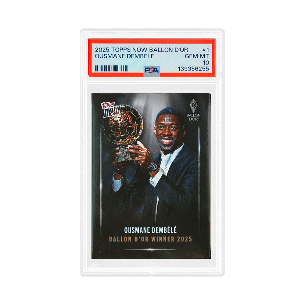 Topps NOW 2025 Ousmane Dembélé Balon D'Or Winner Trading Card (PSA 10)