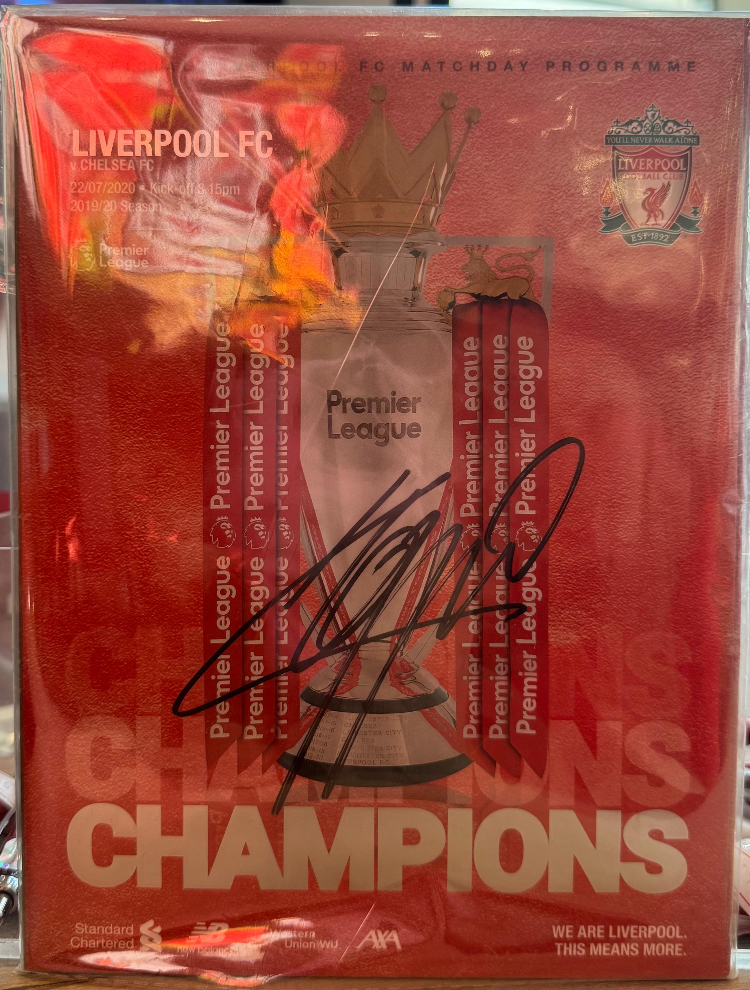 Jürgen Klopp Signed "Champions of Europe" Program