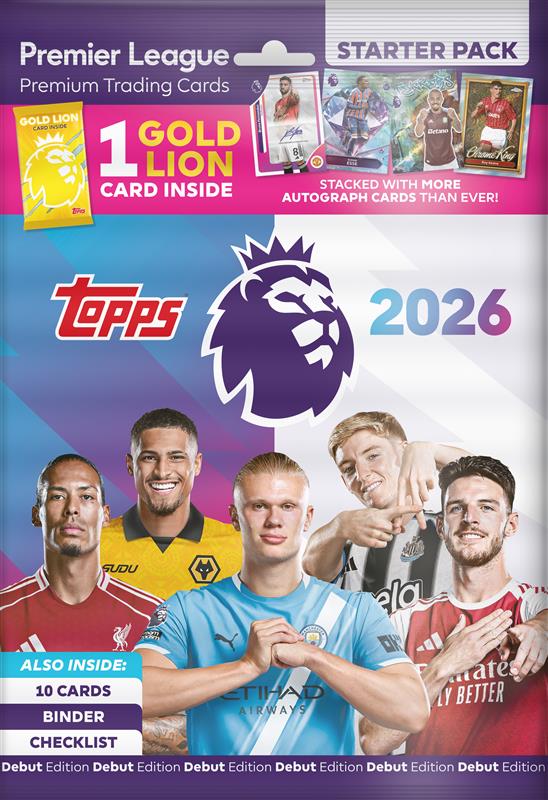 Topps Premier League 2025-26 - Debut Edition - Trading Cards Starter Pack