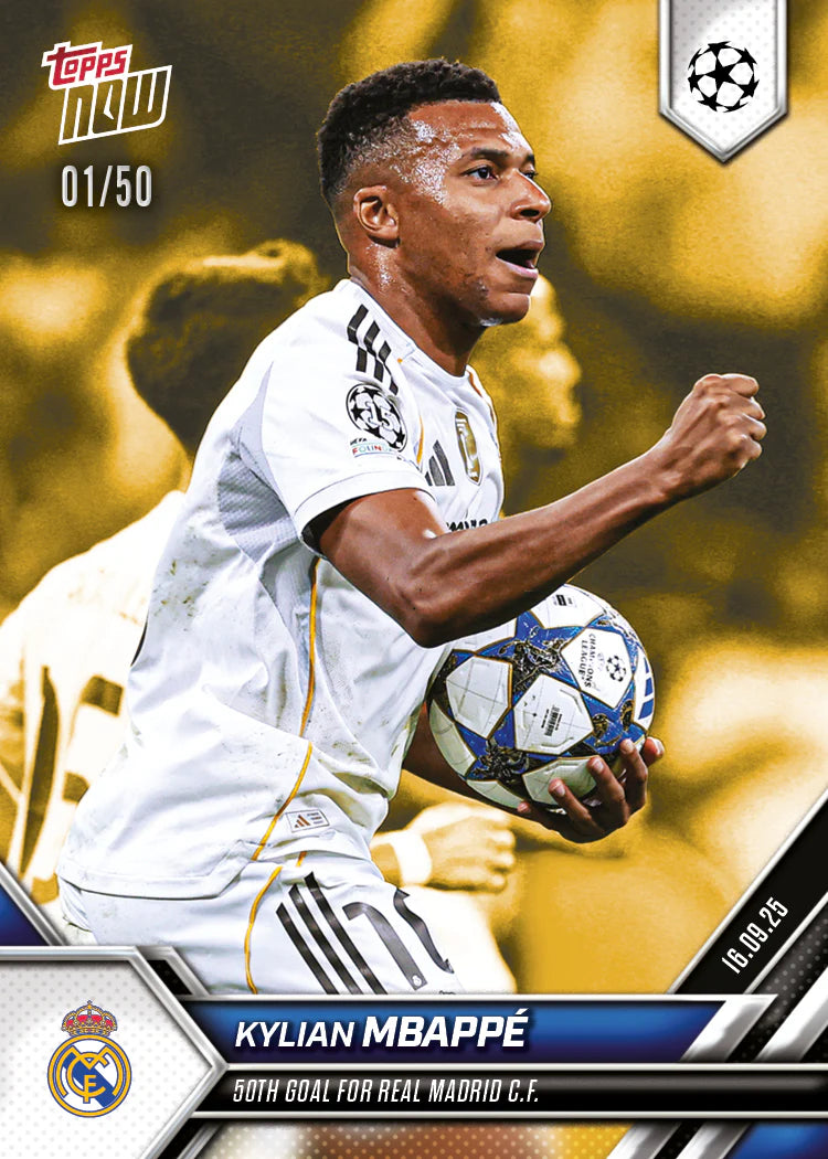 Kylian Mbappé - 2025-26 UCL Topps NOW® (1/50)