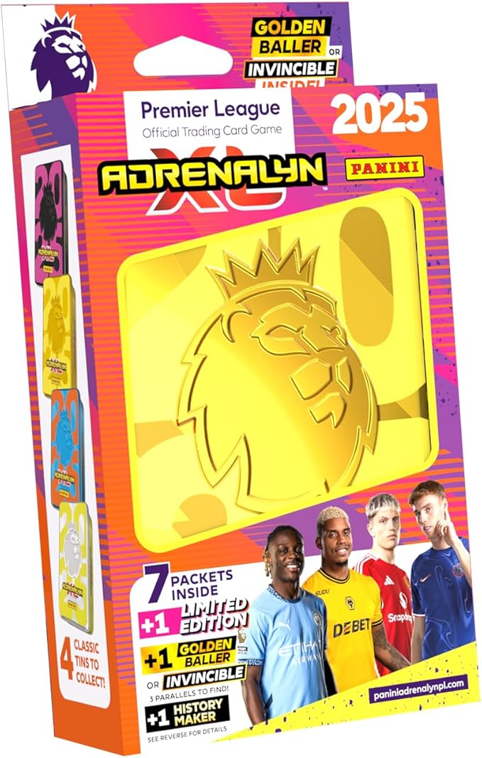 Panini Premier League 2025 Adrenalyn XL Pocket Tin Trading Cards