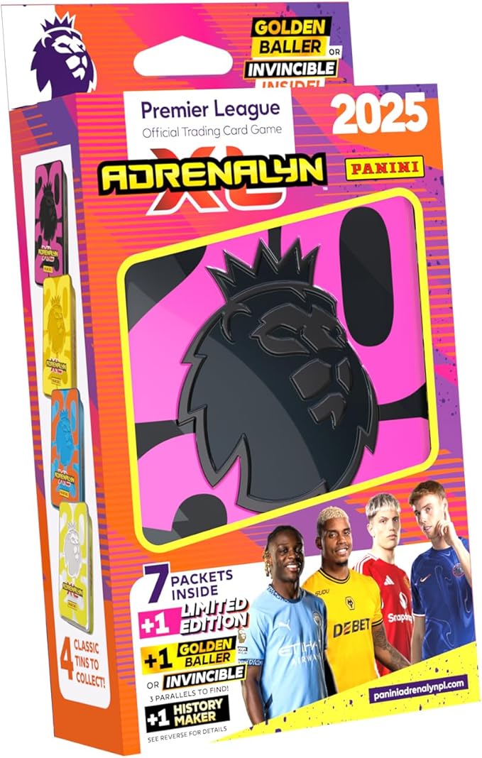 Panini Premier League 2025 Adrenalyn XL Pocket Tin Trading Cards
