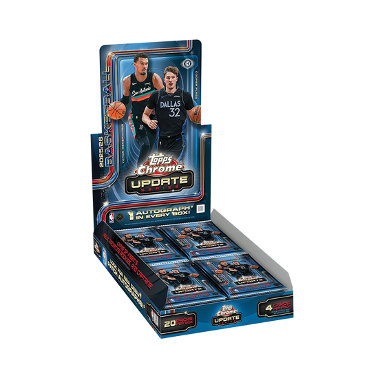 2025-26 Topps NBA Chrome Updates Hobby Box Trading Cards