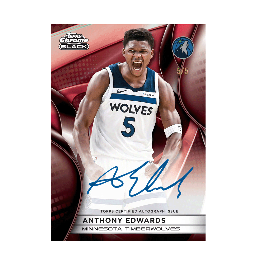 2025-26 Topps Chrome Black Basketball Hobby Box Trading Cards