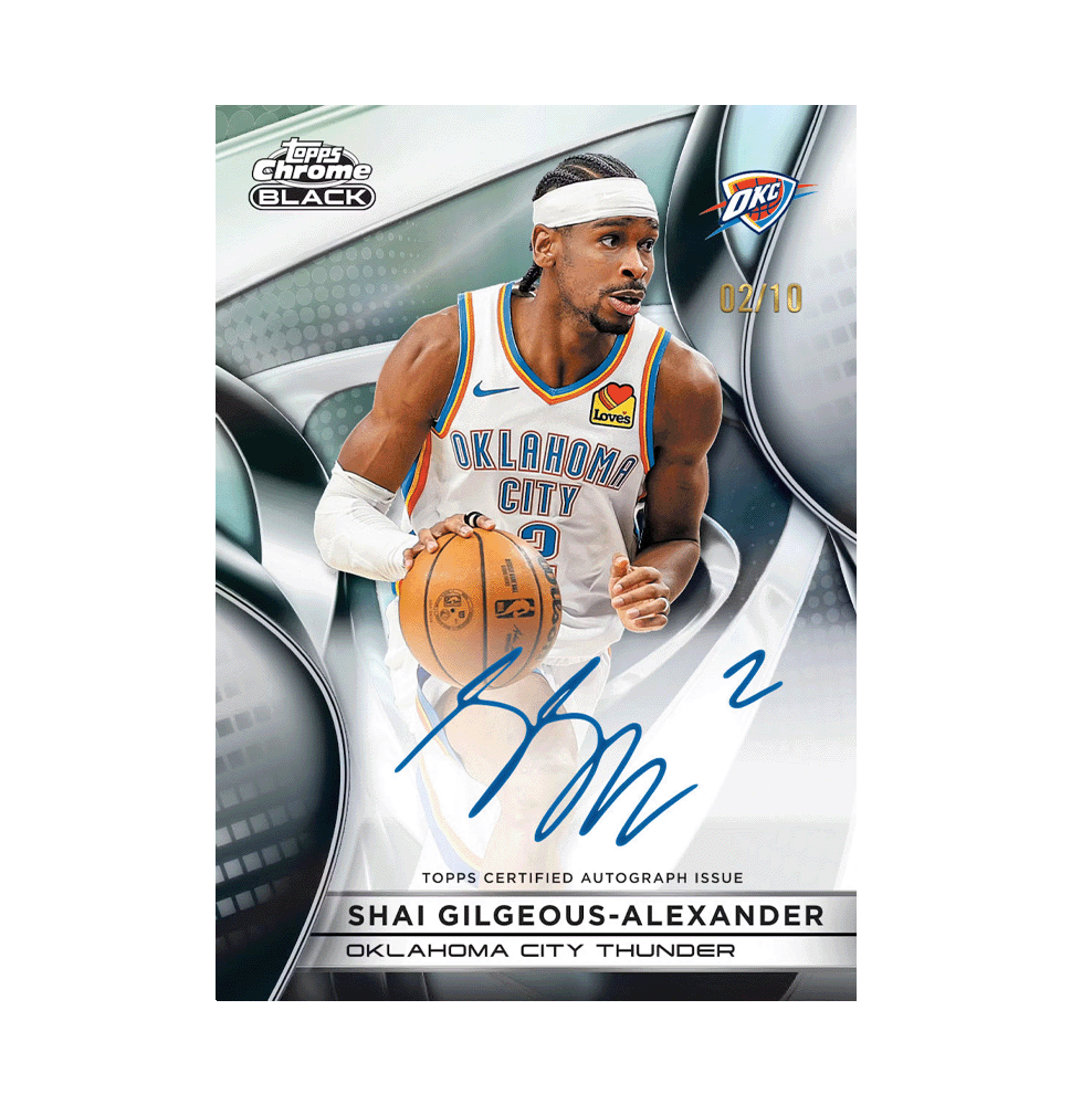 2025-26 Topps Chrome Black Basketball Hobby Box Trading Cards