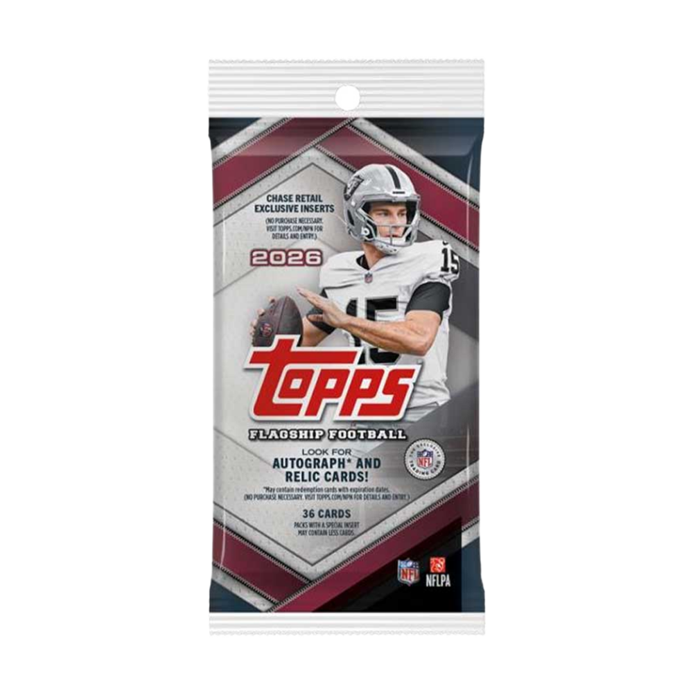 2026 Topps NFL Flagship Football Fat Pack Trading Cards