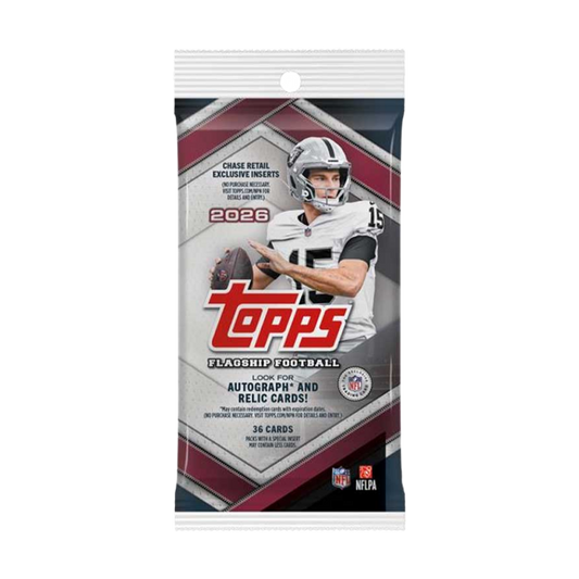 2026 Topps NFL Flagship Football Fat Pack Trading Cards