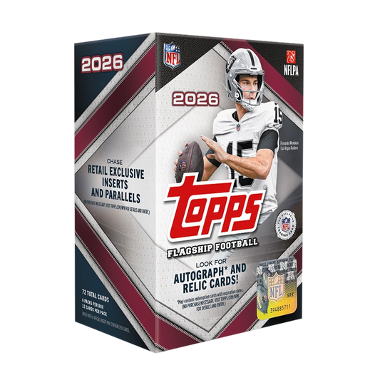 2026 Topps NFL Flagship Football Mega Box Trading Cards