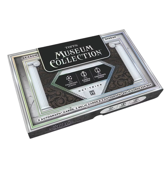 2025/26 Topps Museum Collection UEFA Club Competitions Soccer Hat Trick Box