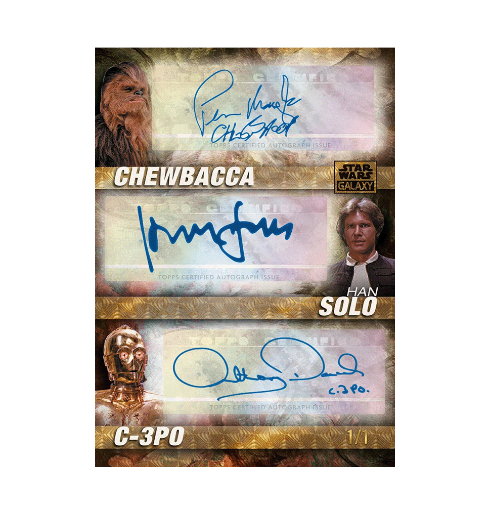2026 Topps Star Wars Chrome Galaxy Hobby Box Trading Cards