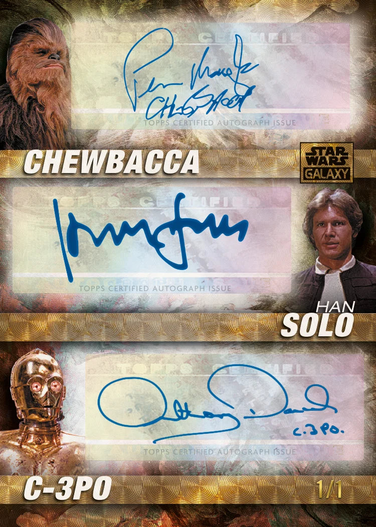 2026 Topps Star Wars Chrome Galaxy Hobby Box Trading Cards