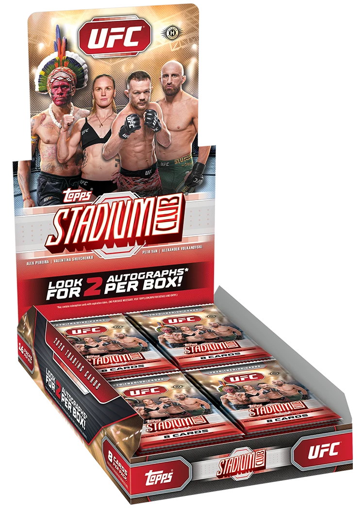 2026 Topps UFC Stadium Club Hobby Box Trading Cards
