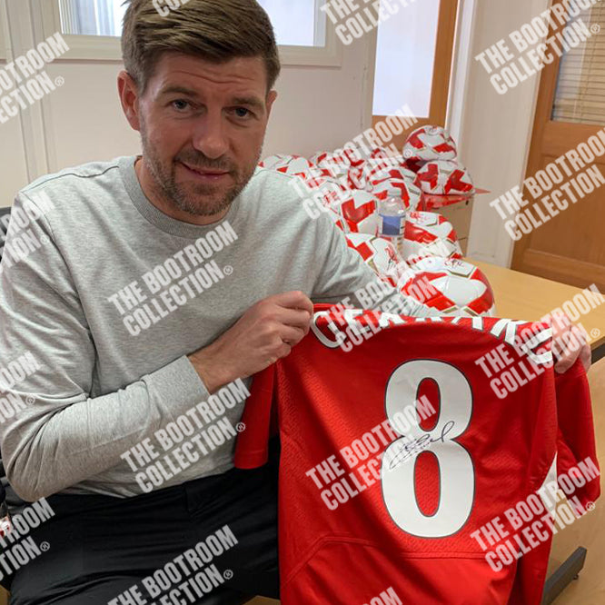 Steven Gerrard Signed Liverpool Istanbul 2005 Champions League Winners Shirt 2005