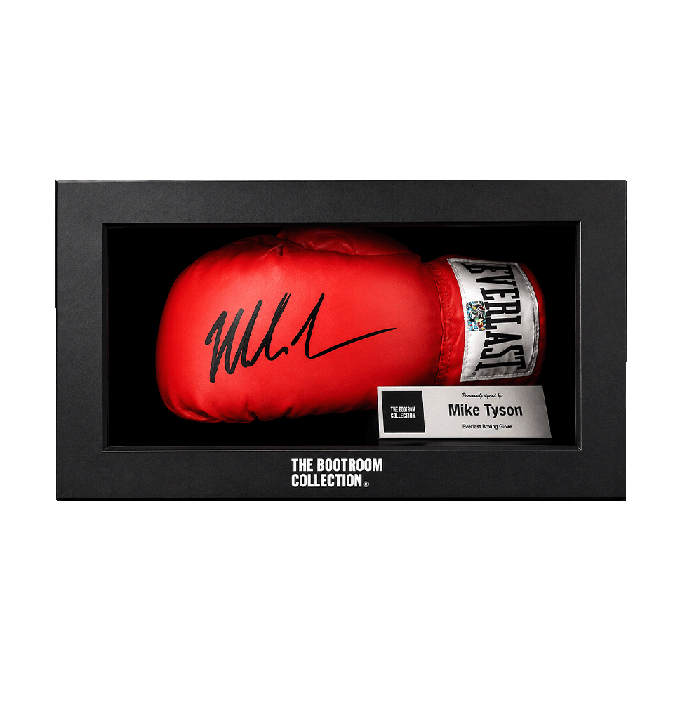 Mike Tyson Signed Red Everlast Boxing Glove