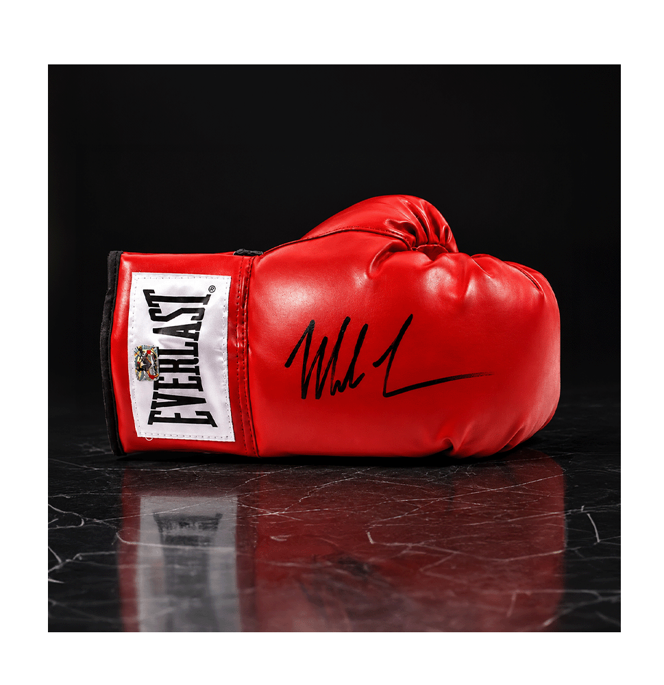 Mike Tyson Signed Red Everlast Boxing Glove