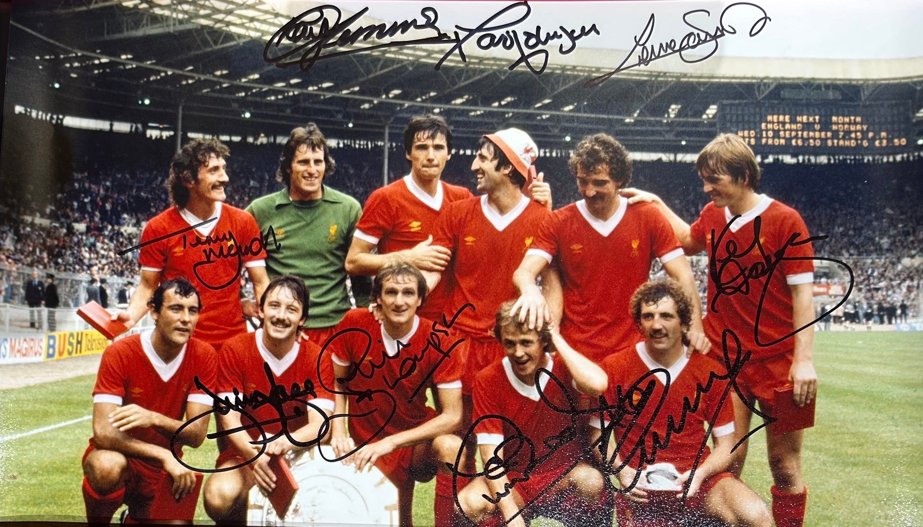 Liverpool FC "Golden Era" Multi-Signed Squad Photo – 1980 Charity Shield Winners (Unframed)