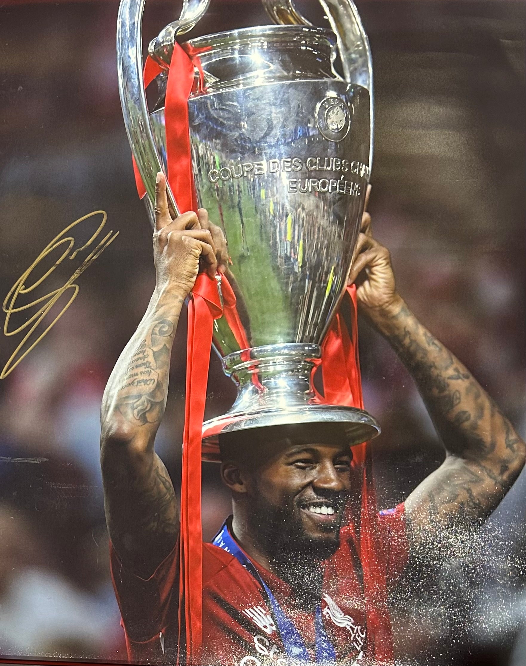 Georginio Wijnaldum Signed 2019 Champions League Final Photo – Madrid Victory (Unframed)
