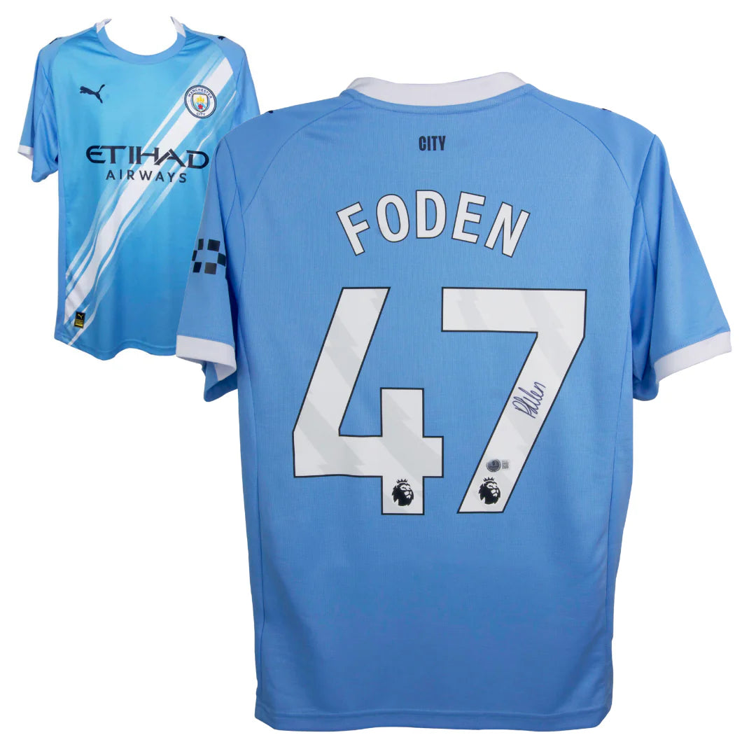Phil Foden 2025/26 Manchester City Home Signed Shirt (Beckett COA)