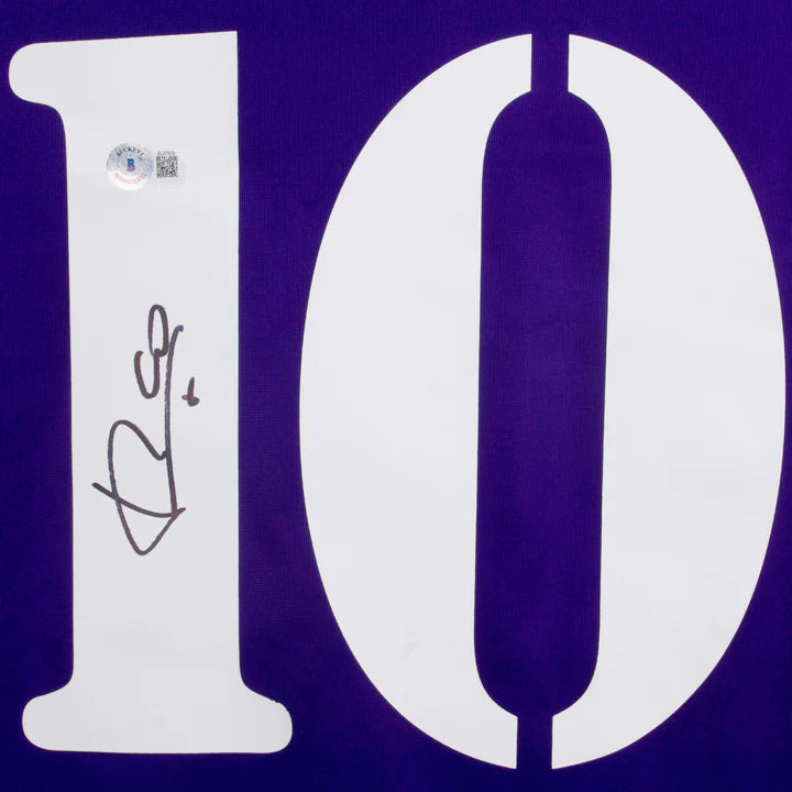 Luis Figo Signed Real Madrid FC Home Soccer Jersey #10 with Beckett COA (Boxed)