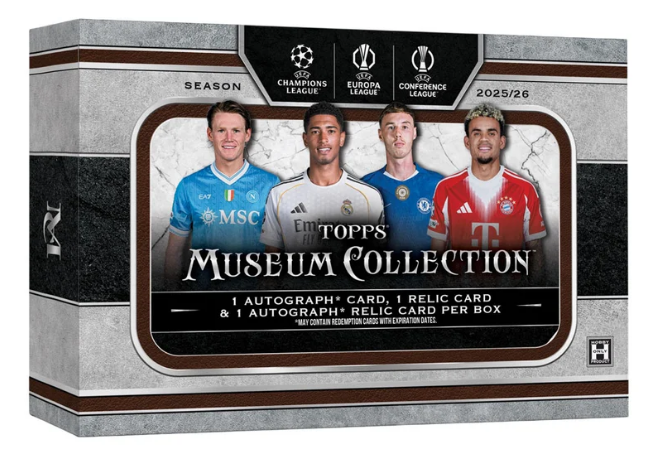 2025-26 Topps Museum Collection UEFA Club Competitions Soccer Hobby Box