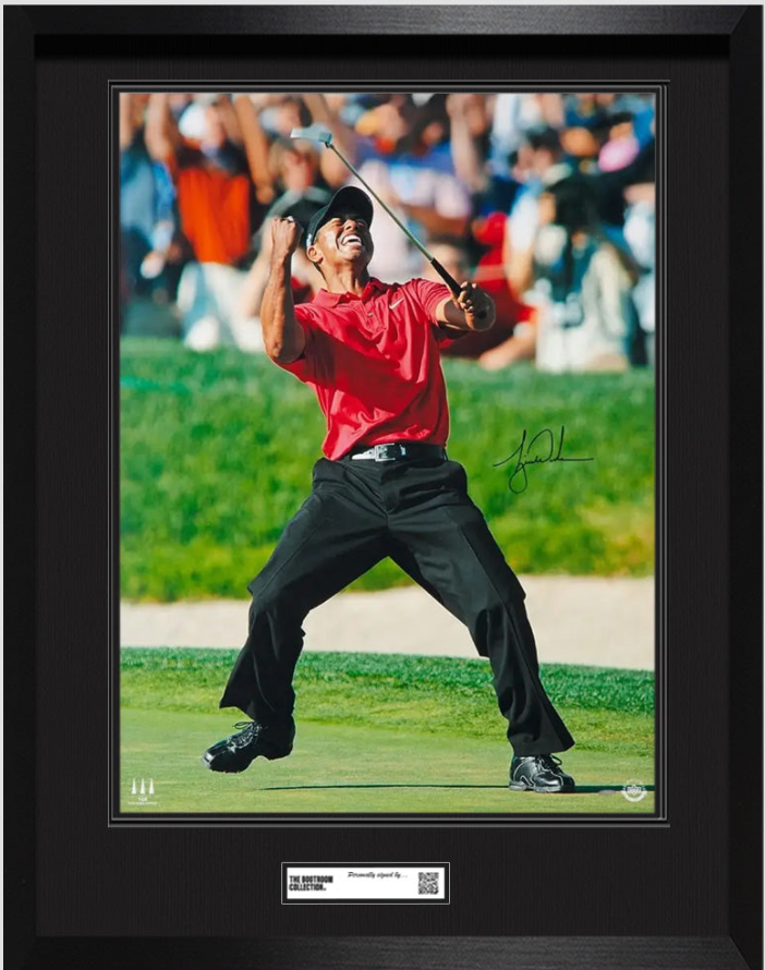 Tiger Woods Signed Photo: 2008 U.S. Open Championship 30x40 (Framed)