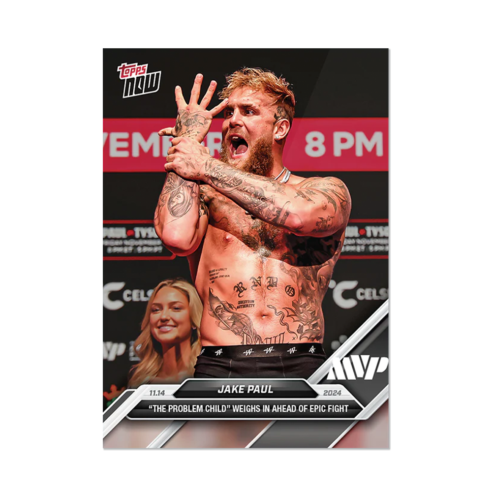 Topps NOW Jake Paul 'The Problem Child' Trading Card