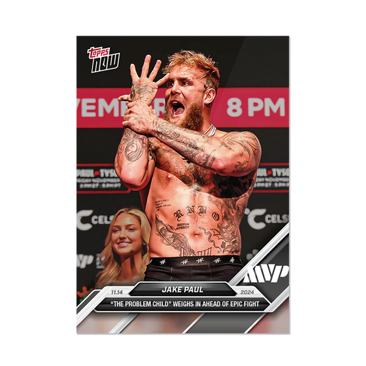 Topps NOW Jake Paul 'The Problem Child' Trading Card