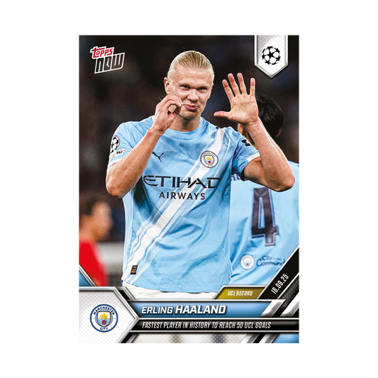 Topps NOW Erling Haaland UCL Trading Card