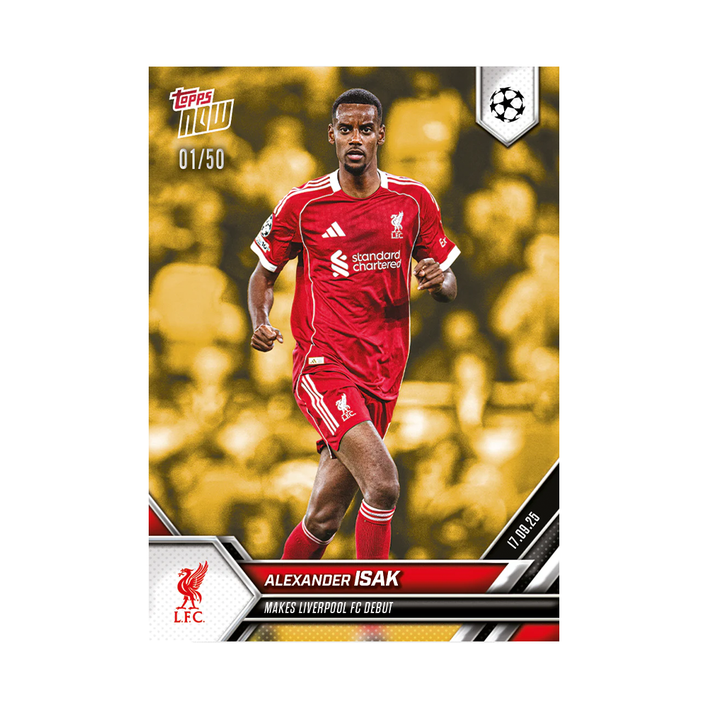 Topps NOW 2025 Alexander Isak Debut Trading Card /50