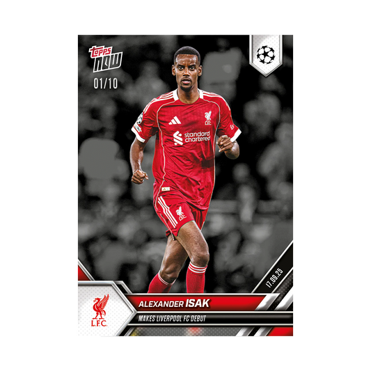 Topps NOW 2025 Alexander Isak Debut Trading Card 1/10