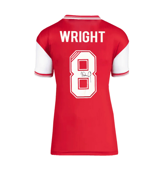 Ian Wright 1985 Arsenal Centenary Home Signed Shirt