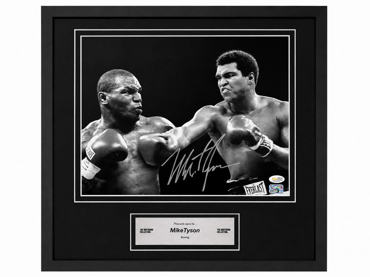 Mike Tyson Signed Image - Tyson & M.Ali (Framed)
