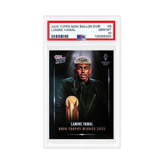 Topps NOW 2025 Lamine Yamal Kopa Trophy Winner Trading Card (PSA 10)
