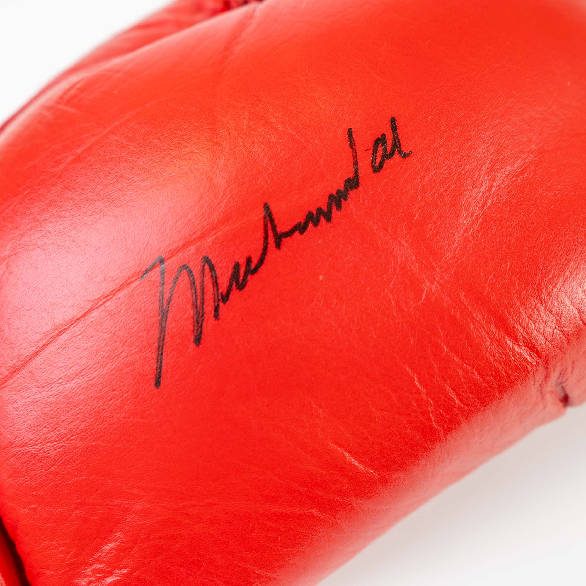 Muhammad Ali Signed Red Everlast Boxing Glove