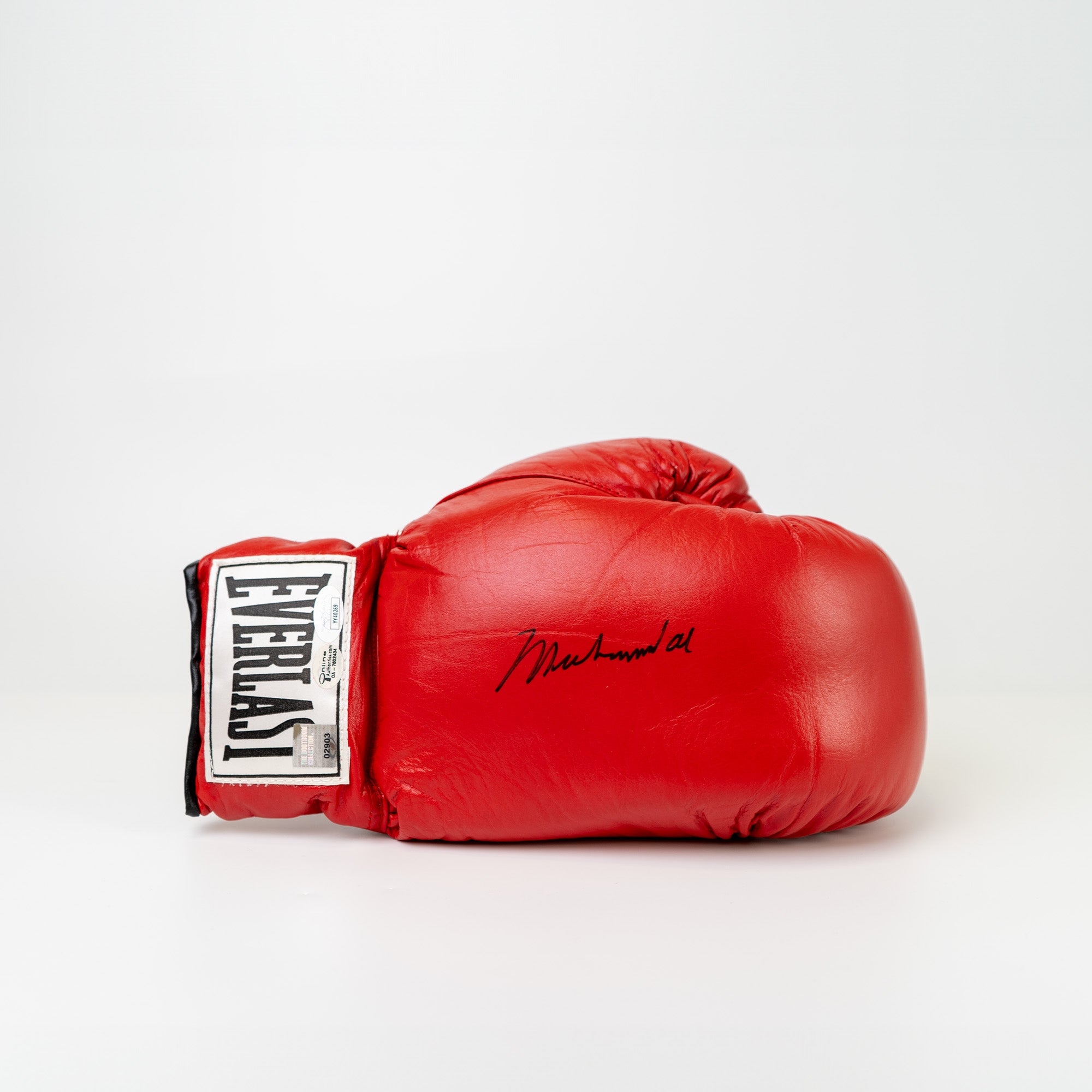 Muhammad Ali Signed Red Everlast Boxing Glove