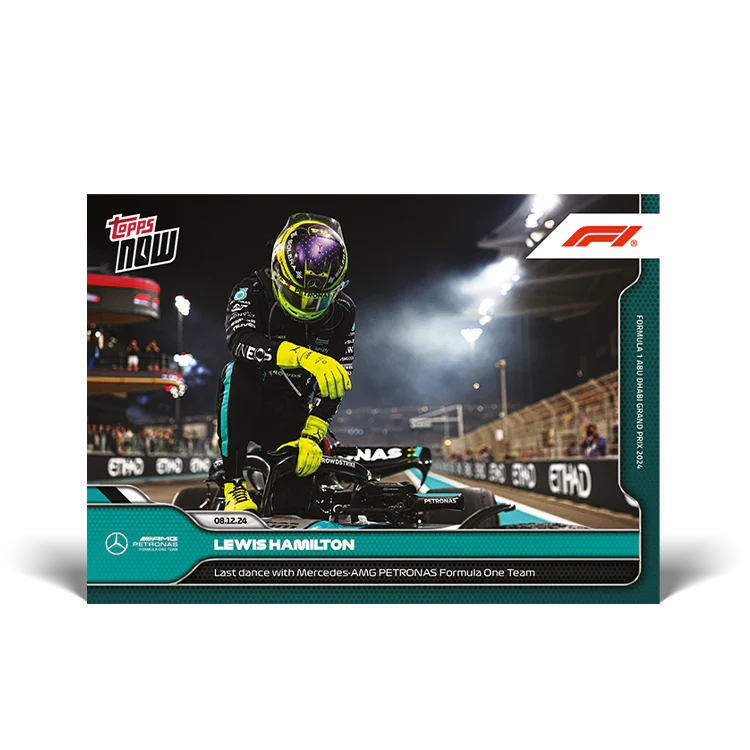 Topps NOW Lewis Hamilton 2025 Last dance Trading Card 080