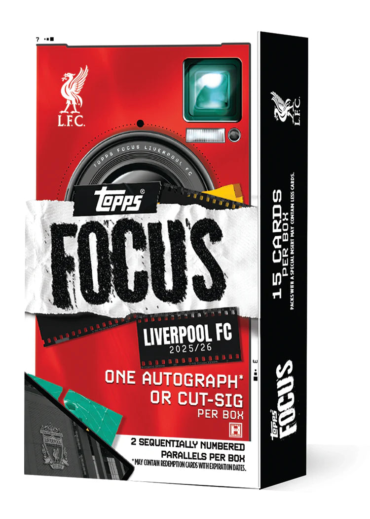 Topps Focus Liverpool FC 2025/26 Trading Cards Deck Box
