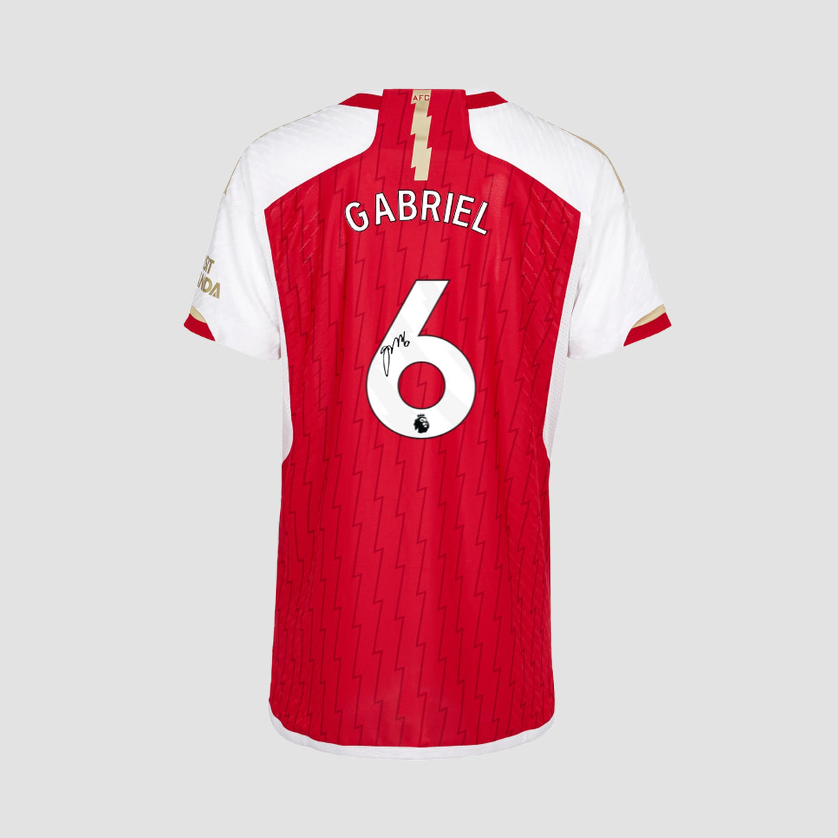 Gabriel Magalhães Signed 23-24 Arsenal Home Shirt