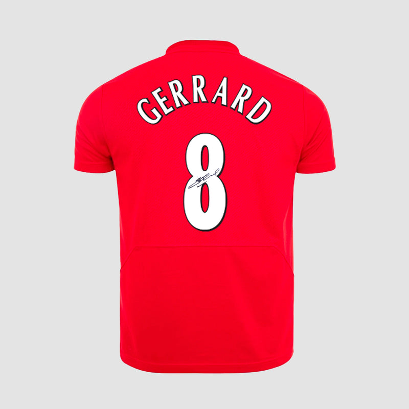 Steven Gerrard Signed Liverpool Istanbul 2005 Champions League Winners Shirt 2005