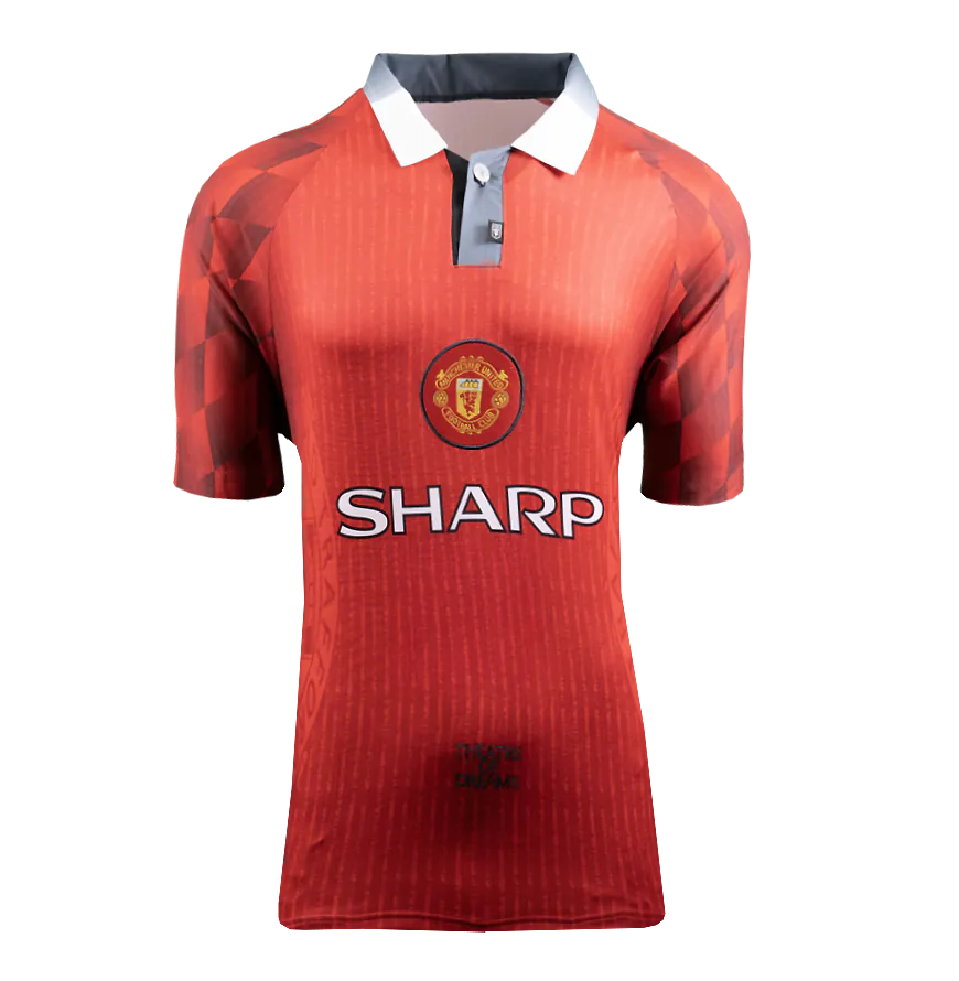Eric Cantona Back Signed Manchester United 1996-98 Home Shirt